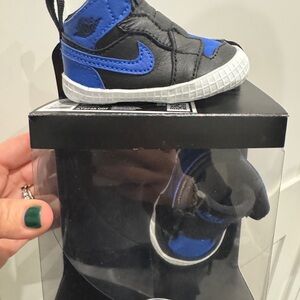 Jordan Baby Sneakers in Black and Blue